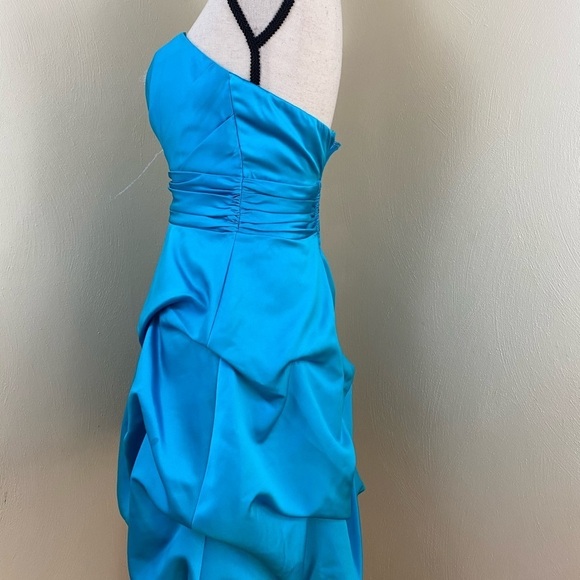 David Bridal Malibu Blue Dress. Sz 2 - Picture 7 of 10